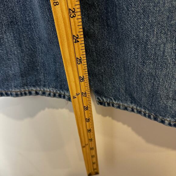 GAP Baggy Wide Leg Cargo Jeans Women’s 10/30R Medium Wash Denim NWT - Picture 6 of 9